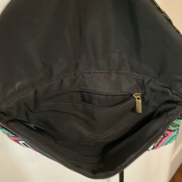 Beaded colorful long strap purse - Picture 3 of 5